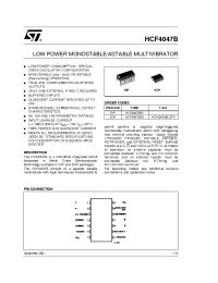 Datasheet HCF4047B manufacturer STMicroelectronics